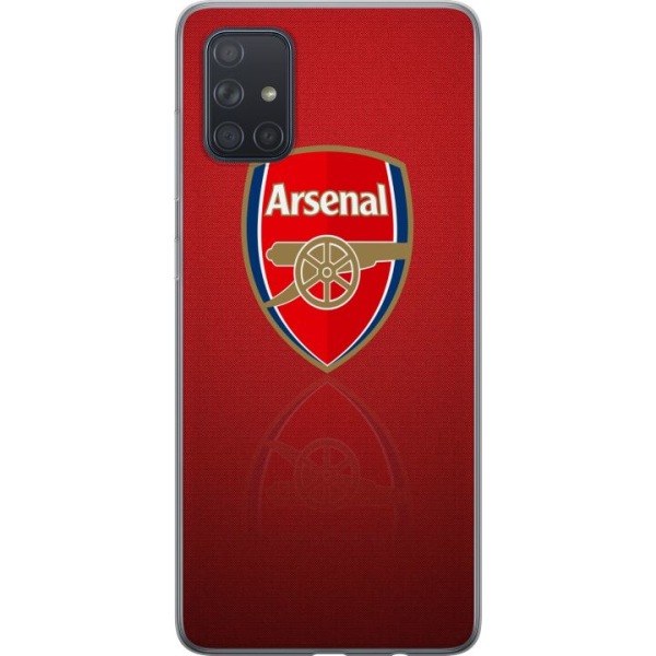 Samsung Galaxy A71 Läpinäkyvä kuori Arsenal