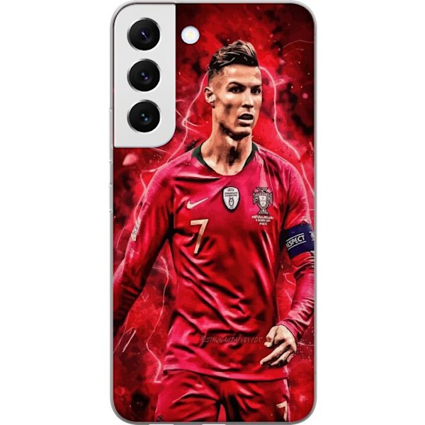 Samsung Galaxy S22 5G Genomskinligt Skal Ronaldo Skills – CR7 Design för Äkta Supporters