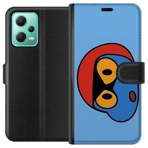 Xiaomi Redmi Note 12 Tegnebogsetui Bold Bot Head