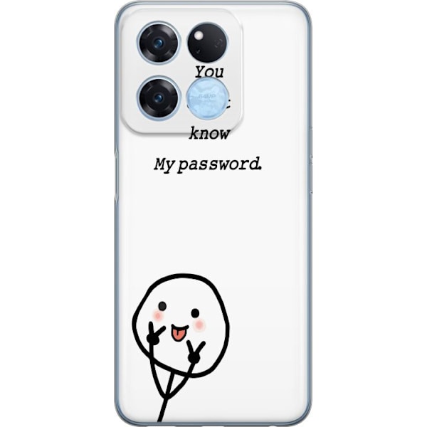 OnePlus Ace Racing Genomskinligt Skal You Don’t Know My Pass