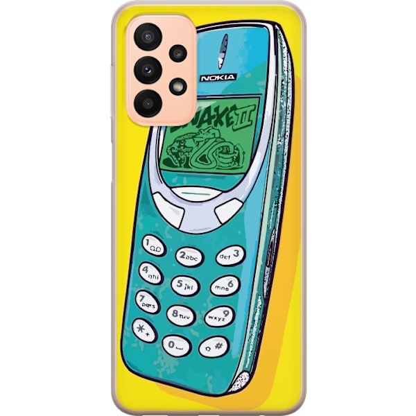 Samsung Galaxy A23 5G Gennemsigtig cover Nokia 3310, Snake 2,