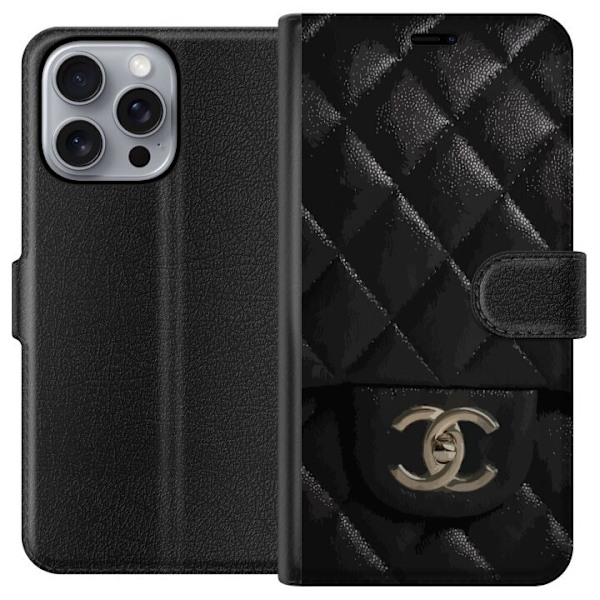 Apple iPhone 16 Pro Max Tegnebogsetui Chanel Sort