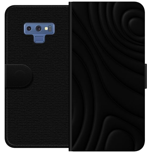 Samsung Galaxy Note9 Tegnebogsetui Sorte Bølger