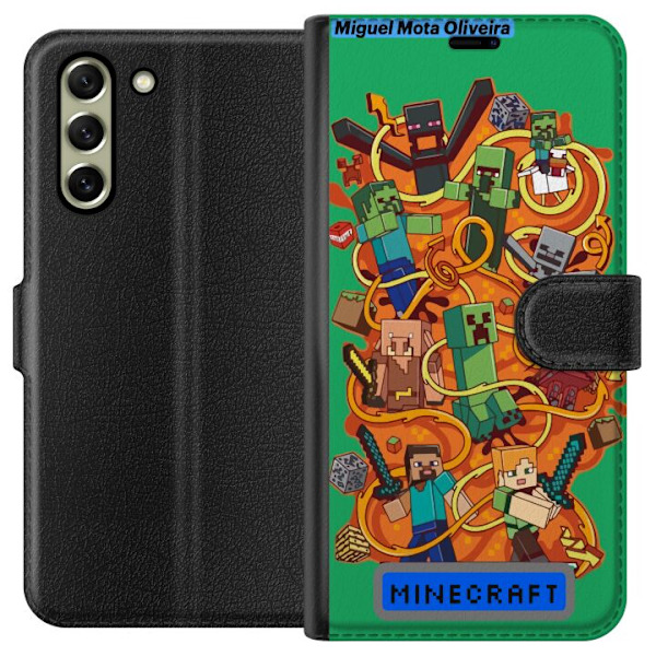Samsung Galaxy S21 FE 5G Tegnebogsetui Minecraft