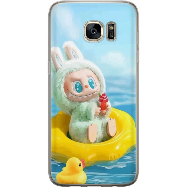 Samsung Galaxy S7 edge Läpinäkyvä kuori Labubu Stripe Attac