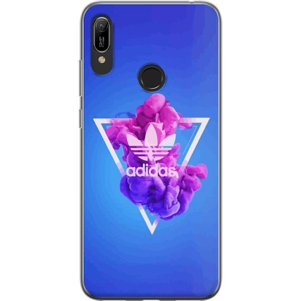 Huawei Y6 (2019) Genomskinligt Skal Adidas-inspirerad blå des