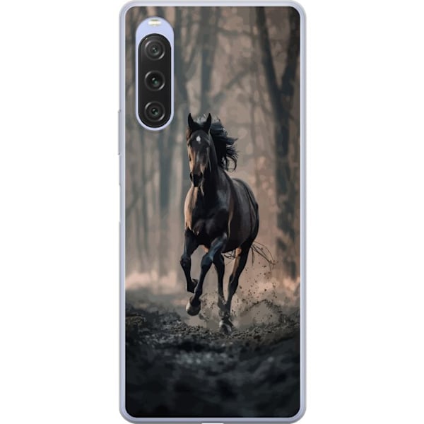 Sony Xperia 10 V Genomskinligt Skal Running horse