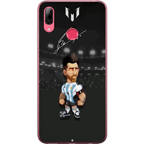 Huawei Y7 (2019) Genomskinligt Skal Messi