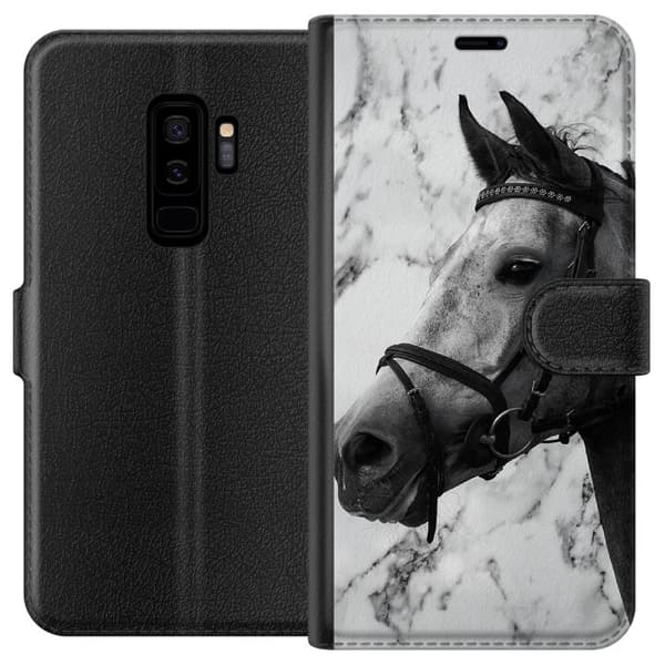 Kompatibel Tegnebogsetui til Samsung Galaxy S9+ Hest