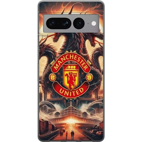 Google Pixel 7 Pro Gjennomsiktig deksel Manchester United