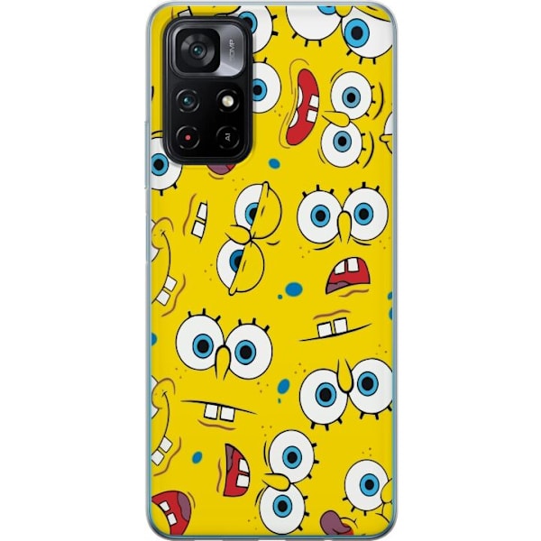 Xiaomi Poco M4 Pro 5G Genomskinligt Skal SpongeBob SquarePants