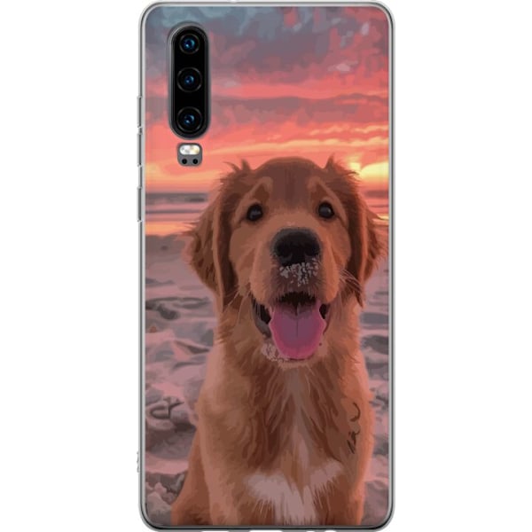 Huawei P30 Gjennomsiktig deksel Hund