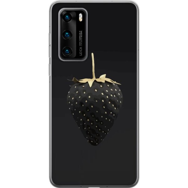 Huawei P40 Gennemsigtig cover Luksus Jordbær