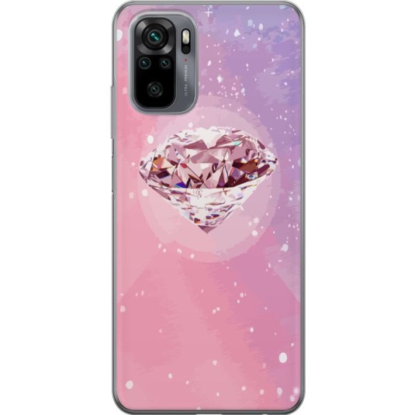 Xiaomi Redmi Note 10 Gennemsigtig cover Glitter Diamant