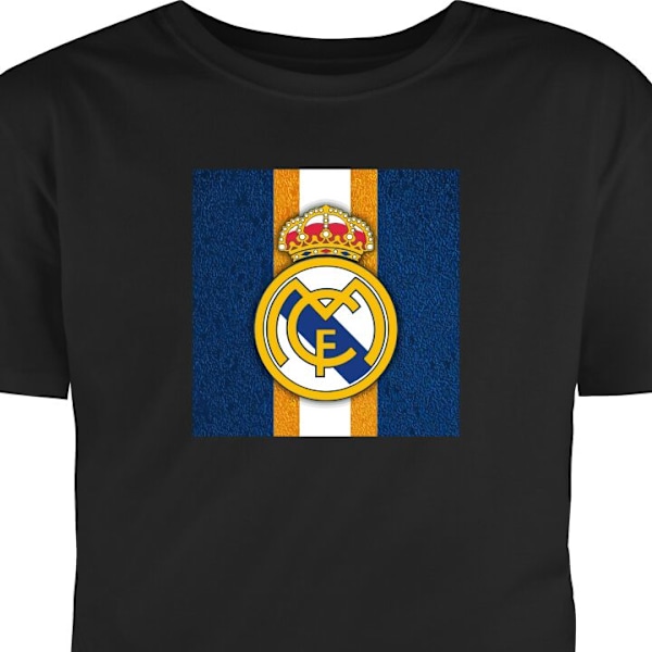 Barn-T-shirt | Bekväm T-shirt för Barn Real Madrid CF svart 9-11 År