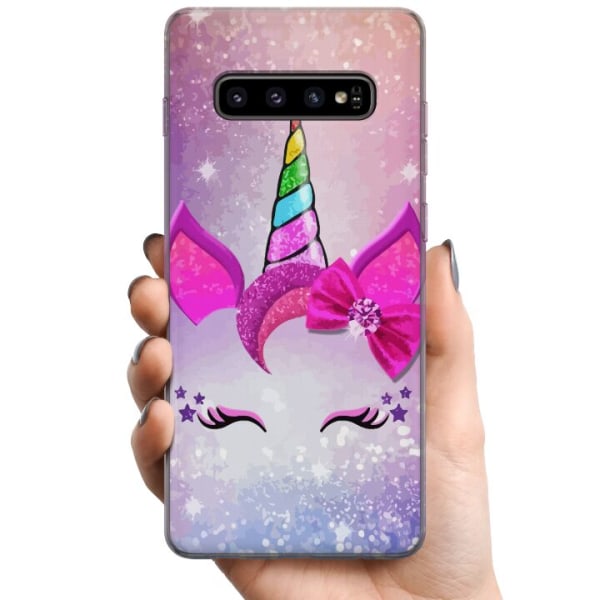Samsung Galaxy S10+ TPU Mobilcover Unicorn
