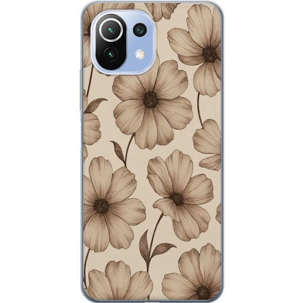 Xiaomi 11 Lite 5G NE Genomskinligt Skal Pastel Rush