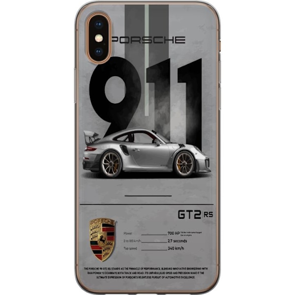 Apple iPhone XS Läpinäkyvä kuori Porsche 911