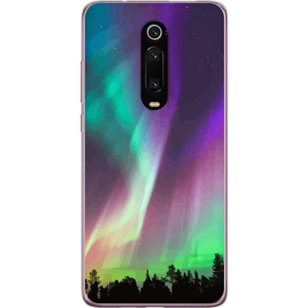 Xiaomi Mi 9T Pro  Läpinäkyvä kuori Revontuli