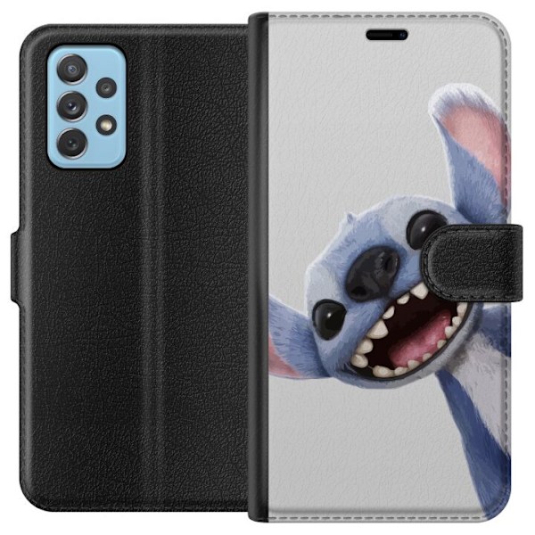 Samsung Galaxy A72 5G Lommeboketui Stitch i Fart - Kawaii Desi