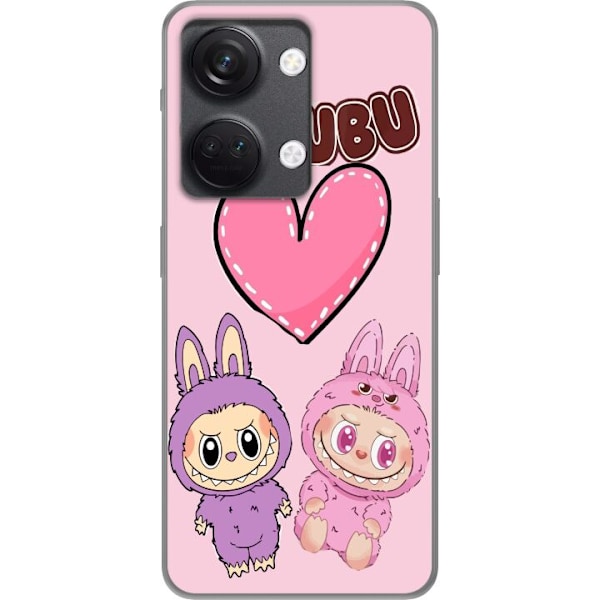OnePlus Nord 3 Läpinäkyvä kuori Labubu Pink Monster
