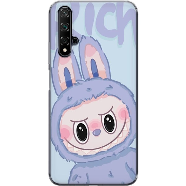 Huawei nova 5T Genomskinligt Skal Blue Bunny Labubu