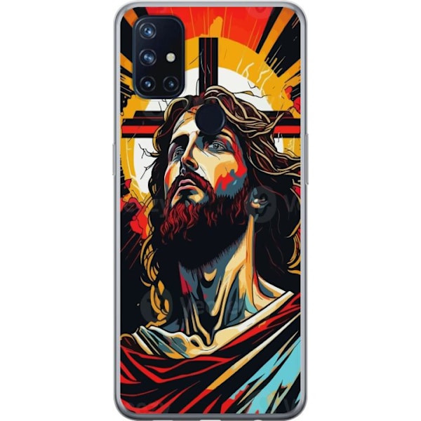 OnePlus Nord N10 5G Läpinäkyvä kuori Jeesus ja Kortti - uskonnollinen motiivi syvällä symboliikalla