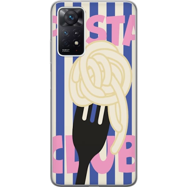 Xiaomi Redmi Note 11 Pro Gjennomsiktig deksel Pasta Twirl