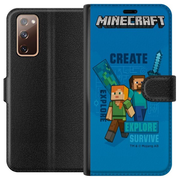 Samsung Galaxy S20 FE Tegnebogsetui Minecraft Huler