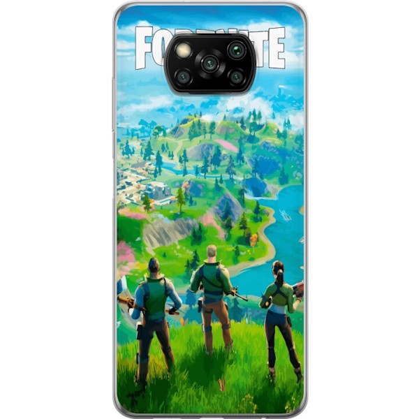 Xiaomi Poco X3 NFC Läpinäkyvä kuori Fortnite