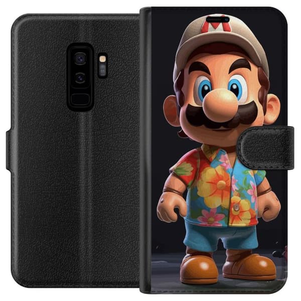 Kompatibel Tegnebogsetui til Samsung Galaxy S9+ Super Mario