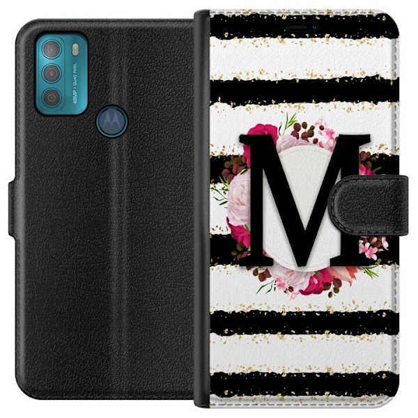 Motorola Moto G50 Plånboksfodral Bokstaven M