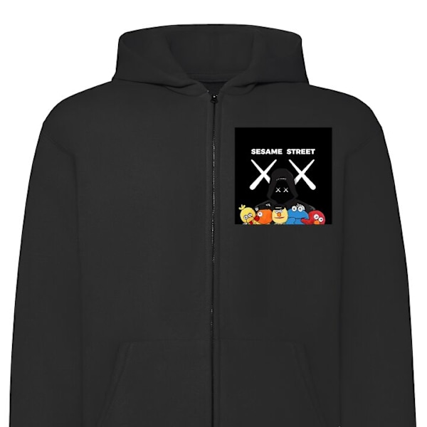 Zip-Hoodie | Huvtröja med Dragkedja för Vuxna XXX The Muppet svart XL