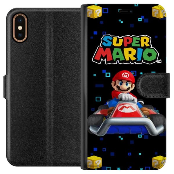 Kompatibel Tegnebogsetui til Apple iPhone X Super Mario Wonder