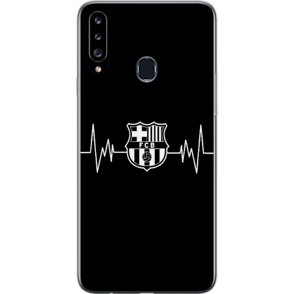 Samsung Galaxy A20s Läpinäkyvä kuori FC Barcelona