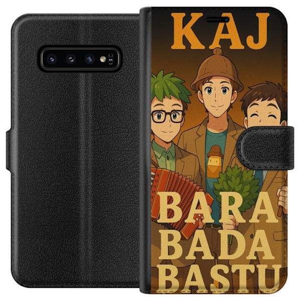 Samsung Galaxy S10 Tegnebogsetui KAJ Bara kun bader i saunaen