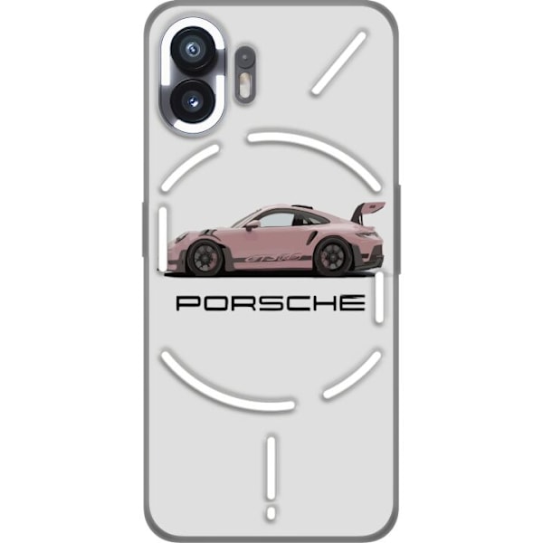 Nothing Phone (2) Gennemsigtig cover Porsche 911 Pink