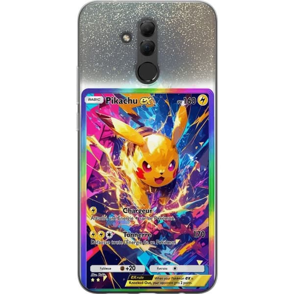 Kompatibelt Mobildeksel til Huawei Mate 20 lite Pikachu gul