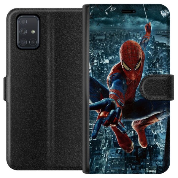 Samsung Galaxy A71 Lompakkokotelo Spiderman