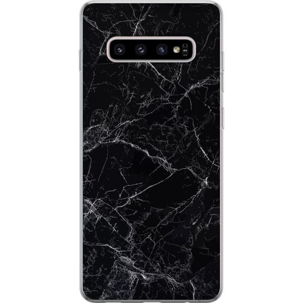 Kompatibelt Mobilskal till Samsung Galaxy S10+ Marmor Svart