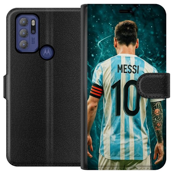 Motorola Moto G60S Tegnebogsetui Messi