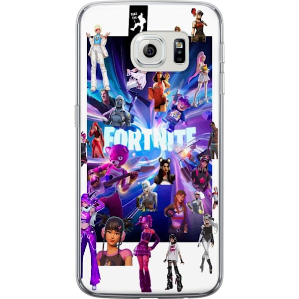 Samsung Galaxy S6 edge Läpinäkyvä kuori Fortnite