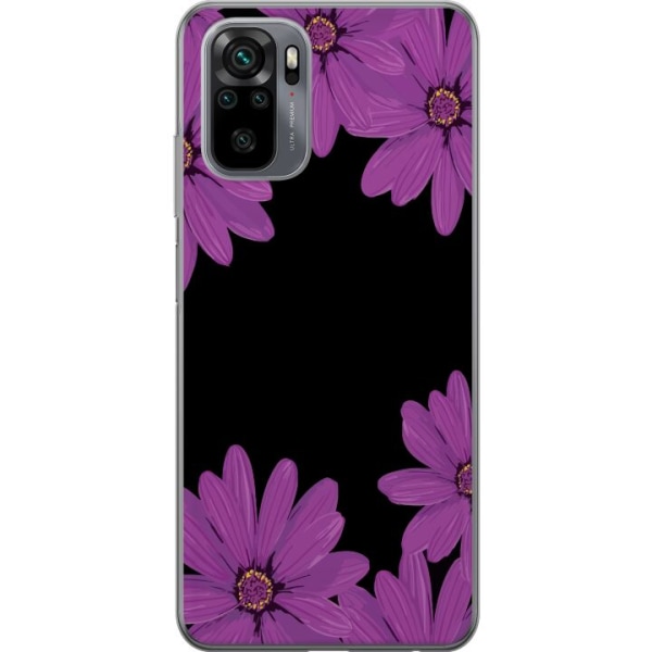 Xiaomi Redmi Note 10S Gennemsigtig cover Blomsterarrangement