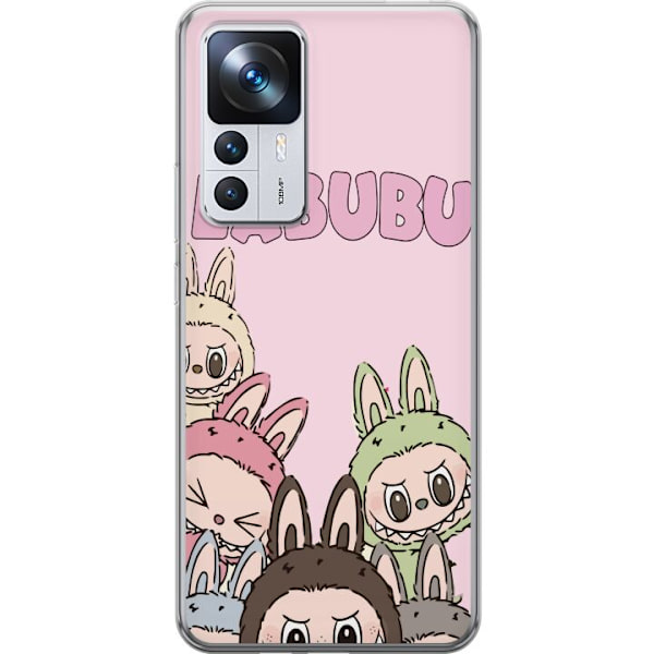 Xiaomi 12T Läpinäkyvä kuori Labubu Pop Mart Hahmot Keräilykohteet Suosittu Hahmosarja Suunnittelu Pop Mart Leikkikalutaide Aihe