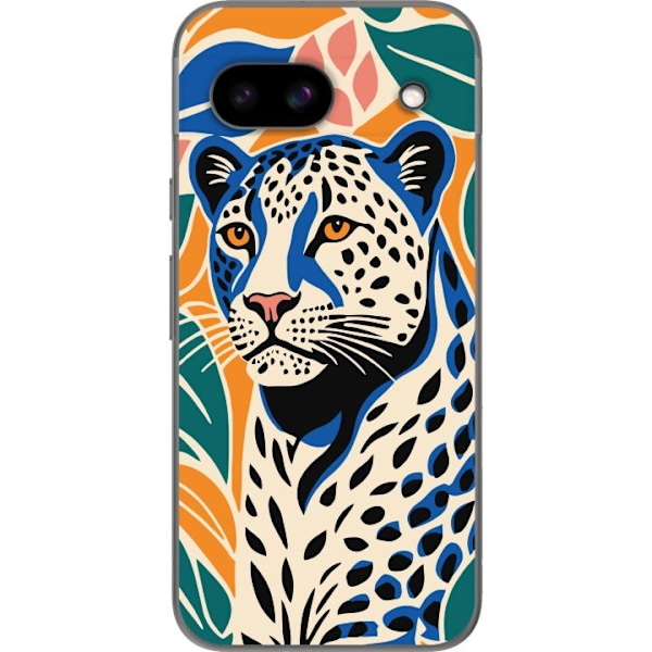 Google Pixel 8a Gjennomsiktig deksel Majestetisk Leopard