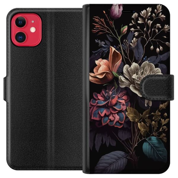 Kompatibel Tegnebogsetui til Apple iPhone 11 Blomster