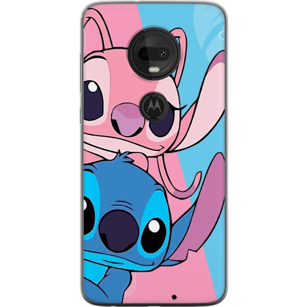 Motorola Moto G7 Läpinäkyvä kuori Stitch & Angel