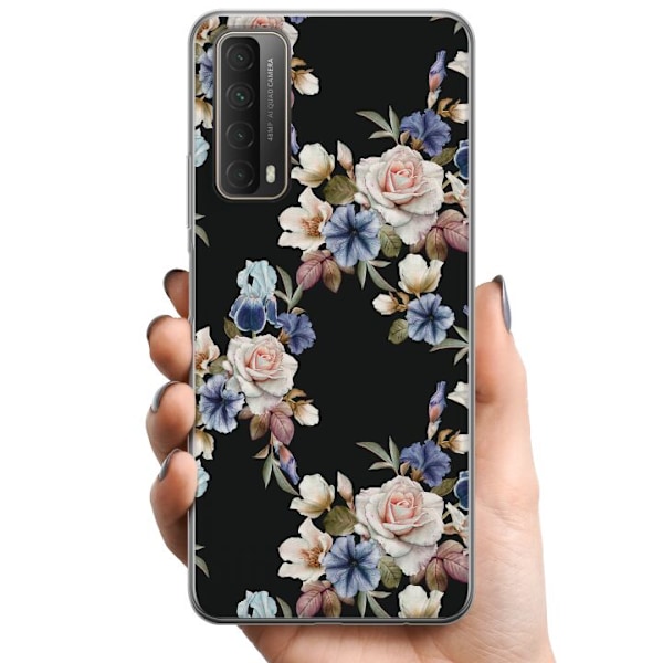 Huawei P smart 2021 TPU Mobilskal Blommor