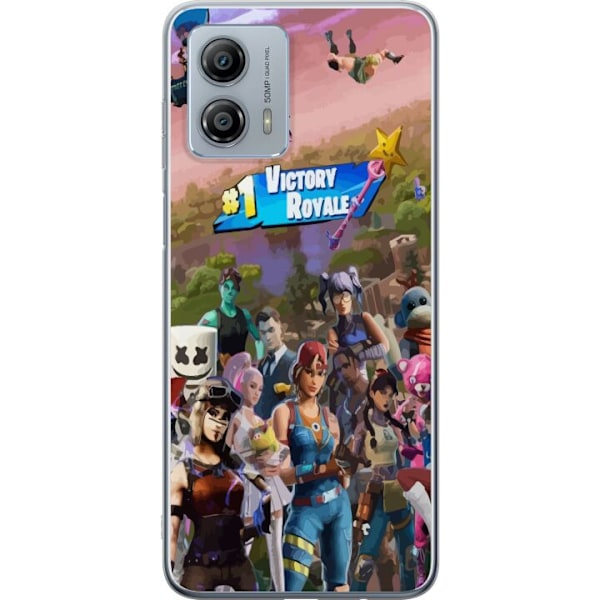 Motorola Moto G53 Gjennomsiktig deksel Fortnite