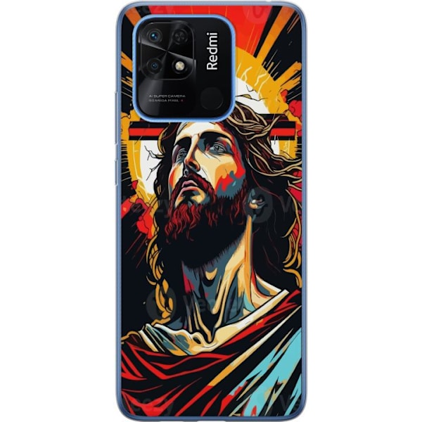 Xiaomi Redmi 10C Gennemsigtig cover Jesus & Kort - religiøst